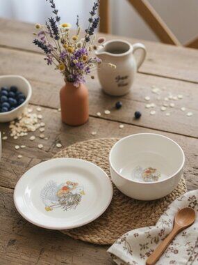 Kids Plate and Bowl by‎ Cresteramics of B.C. Canada